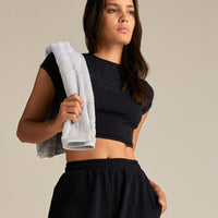 Comfort Graphic Ribbed Baby T-Shirt | Black