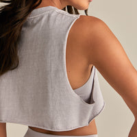 Comfort Drop Armhole Tank | Vintage Steel Grey