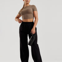 Comfort Ribbed Cropped T-Shirt | Caribou