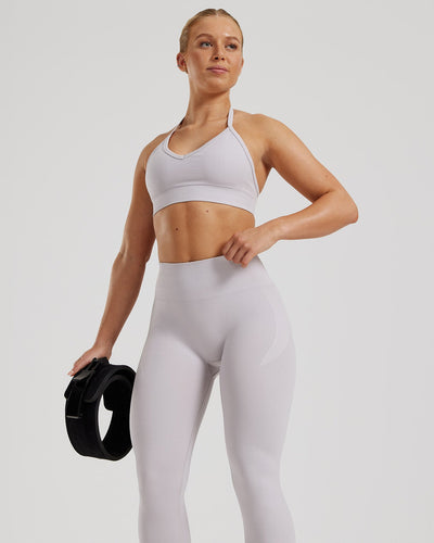 Define 2.0 Seamless Halter Neck Bra | Steel Grey