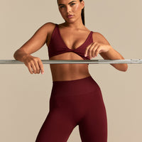Power Reversible Twist Bra | Oxford Red