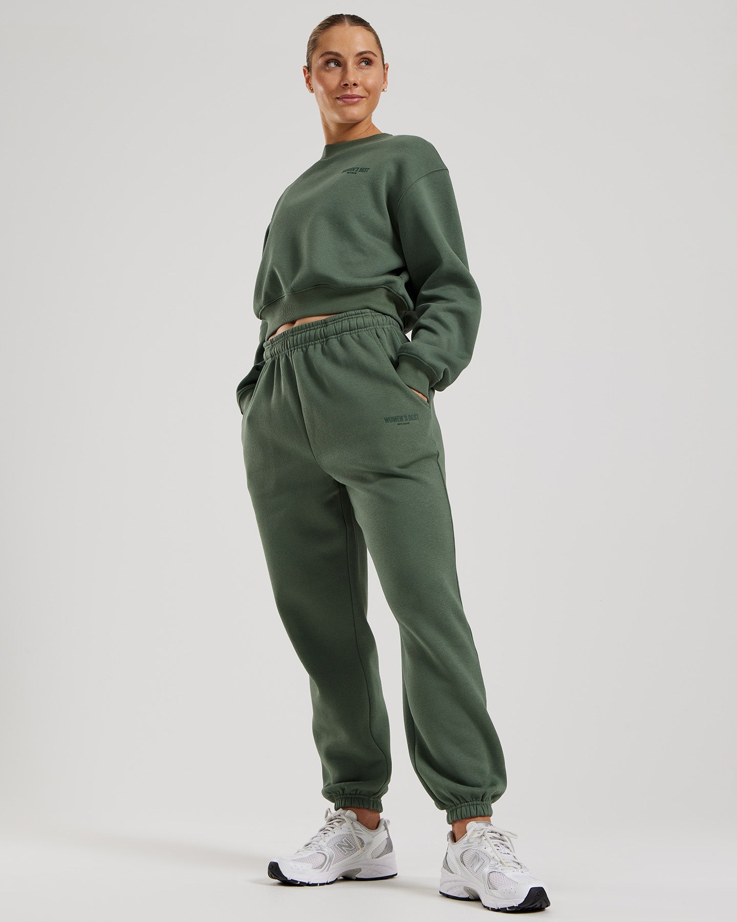 Comfort Cropped Crew Neck | Sage