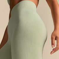 Power Enhanced High Waist Leggings | Calming Green (6/6)