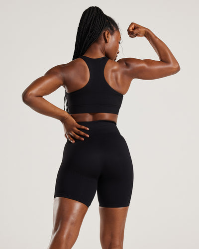 Power Seamless Cycling Shorts Black