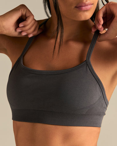 Define 2.0 Seamless Racer Back Bra | Graphite