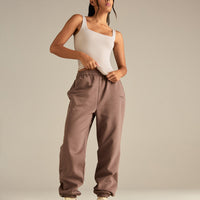 Smooth Contour Midi Square Neck Tank | Stone