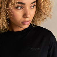 Comfort WB Logo Oversized Long Sleeve T-Shirt | Black
