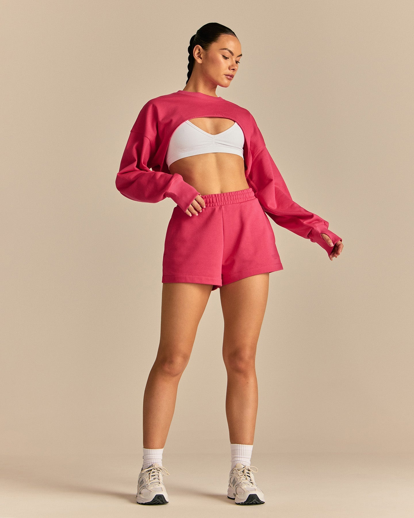 Comfort Pump Cover Ultra Cropped Sweat | Watermelon
