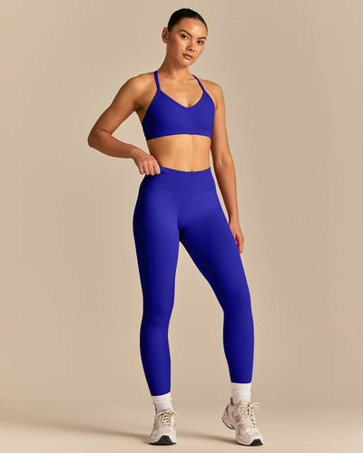 Emphasize V-Neck Bra | Luminous Blue