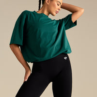 Comfort Oversized Short Sleeve T-Shirt | Vintage Midnight Green