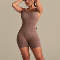 Define 2.0 Seamless Scrunch Short Unitard | Mocha