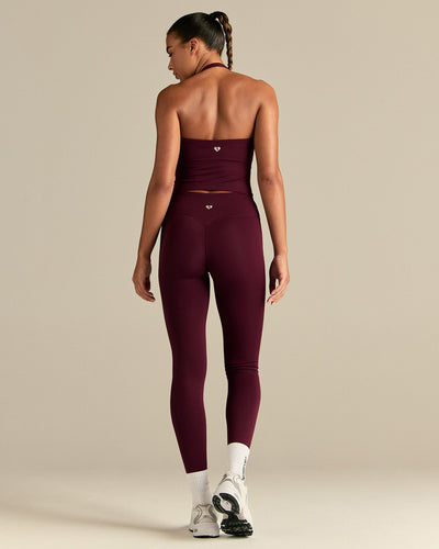 Essential Halter Tank | Merlot