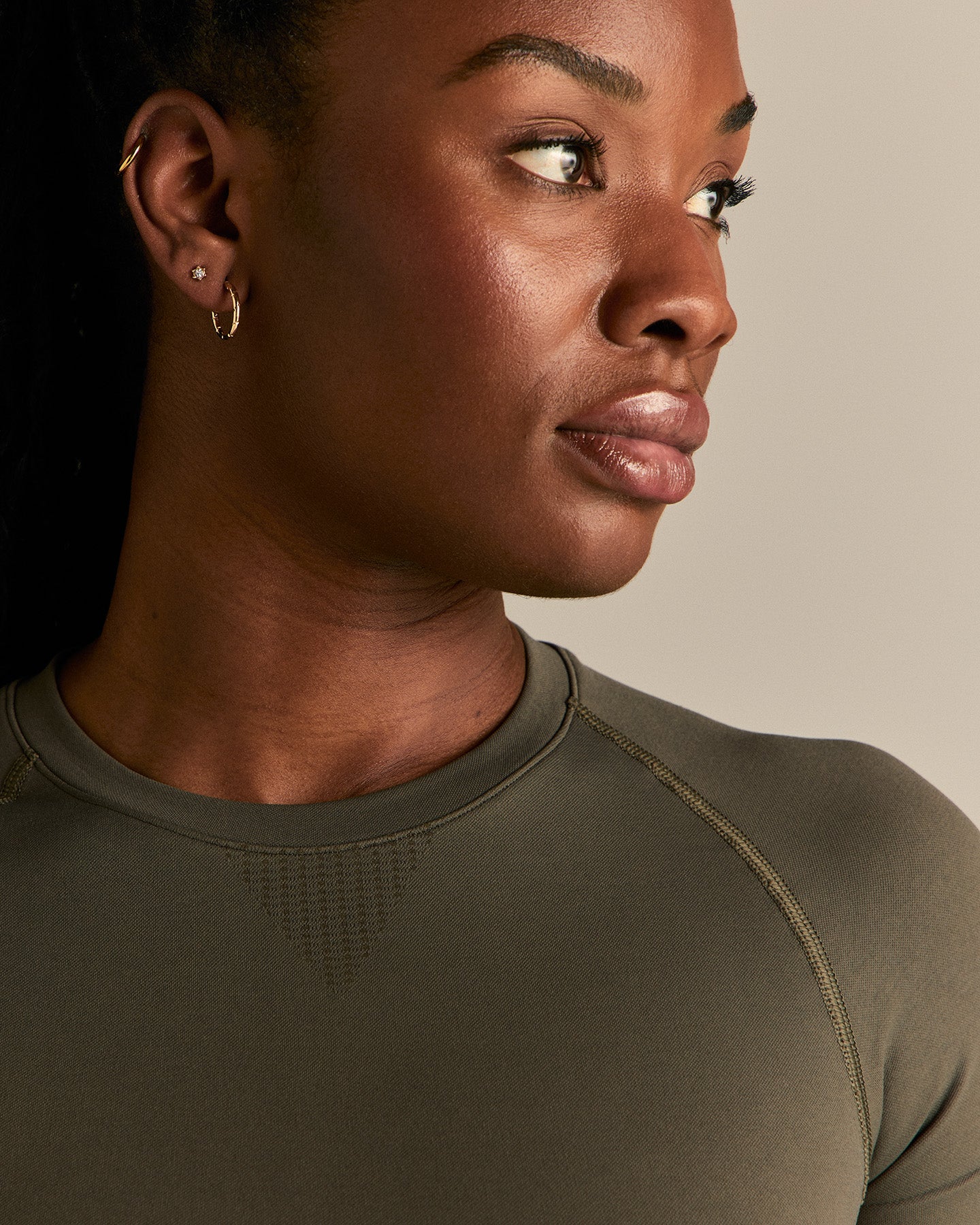 Power Seamless Short Sleeve Top | Dark Olive