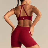 Define 2.0 Seamless Halter Neck Bra | True Red