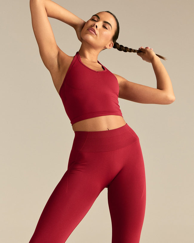 Define 2.0 Seamless Halter Tank | True Red