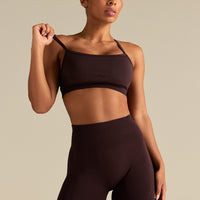 Define 2.0 Seamless Racer Back Bra | Cafe Noir