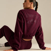 Comfort Outdoor Cropped Crew Neck | Merlot