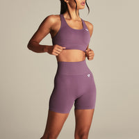 Power Seamless Adjustable Sports Bra | Dusk Plum