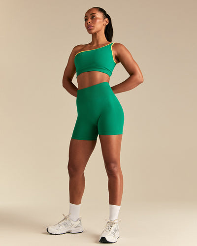 Power Seamless Scrunch Shorts | Amazonia Green