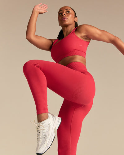 Power Seamless Leggings | Spicy Red