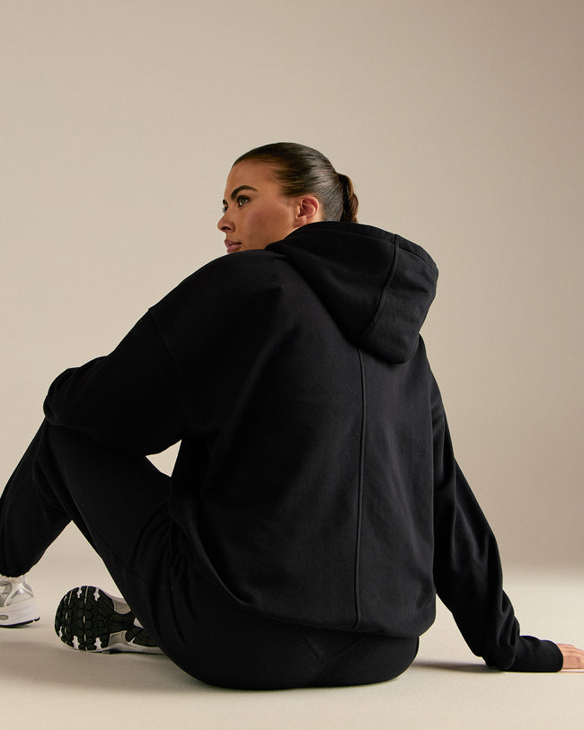 Comfort Oversized Hook Up Hoodie | Black