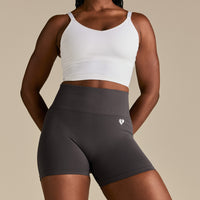 Power Seamless Scrunch Shorts | Graphite
