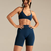 Define 2.0 Seamless Scrunch 6" Shorts | True Navy