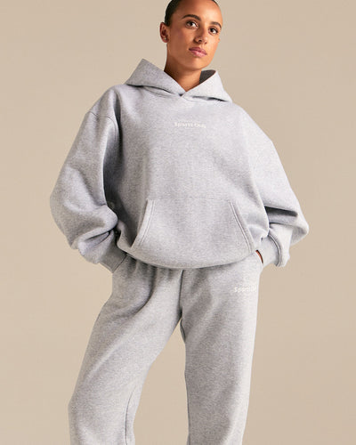 Comfort Sports Club Joggers | Silver Grey Marl