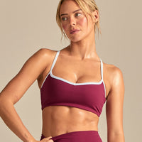 FormFlex Contrast Sweetheart Bra | Deep Berry (1/6)