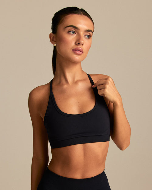 Define 2.0 Double Cross Back Bra | Black