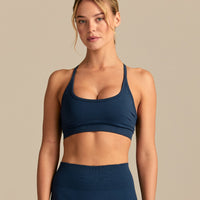 Define 2.0 Double Cross Back Bra | True Navy (1/6)