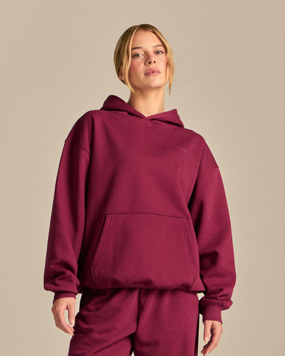 Comfort Oversized Wellness Hoodie | Deep Berry (1/6)