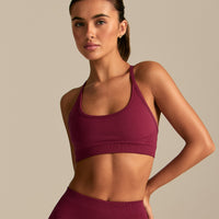 Define 2.0 Double Cross Back Bra | Deep Berry (1/6)