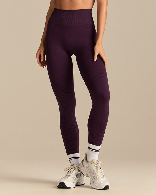 Power Enhanced High Waist Leggings | Blackberry
