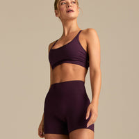 Define 2.0 High Waist Scrunch Shorts 4" | Blackberry (2/6)