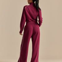 Comfort Lightweight Zip Through Jacket | Deep Berry (3/6)