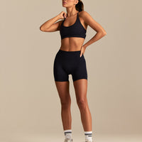 Define 2.0 Double Cross Back Bra | Black (3/6)