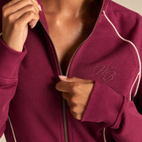 Comfort Lightweight Zip Through Jacket | Deep Berry (4/6)