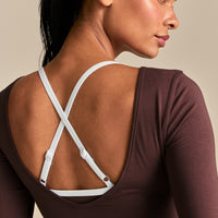 Smooth Contour Long Sleeve Reversible T-Shirt | Cocoa Powder (4/6)