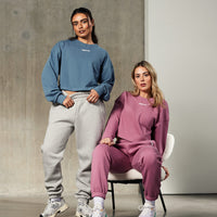 Comfort Oversized Joggers | Silver Grey Marl