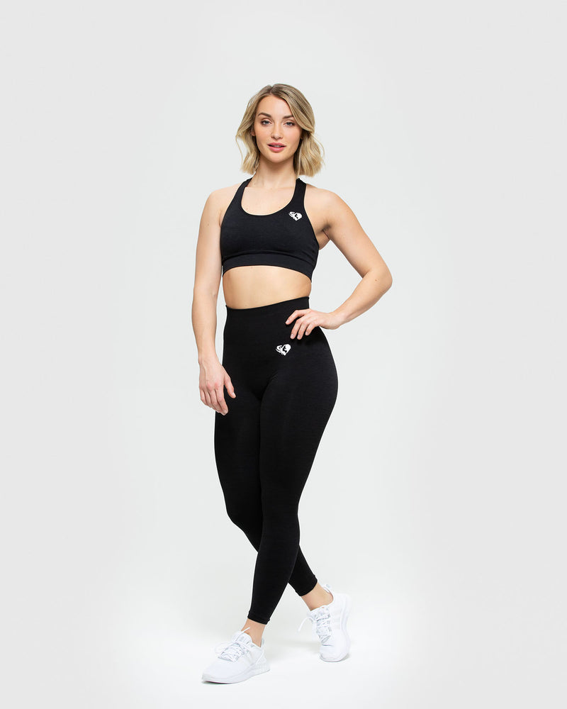 Women's Seamless Medium Support Cami Midline Sports Bra - All In Motion™  Black M