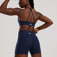 Define 2.0 Seamless Scrunch 4" Shorts | Sapphire Blue