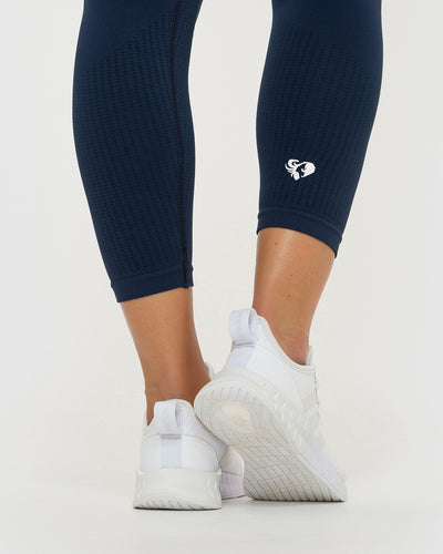 Power 7/8 Workout Leggings - Blue Terazzo Print, Women's Leggings