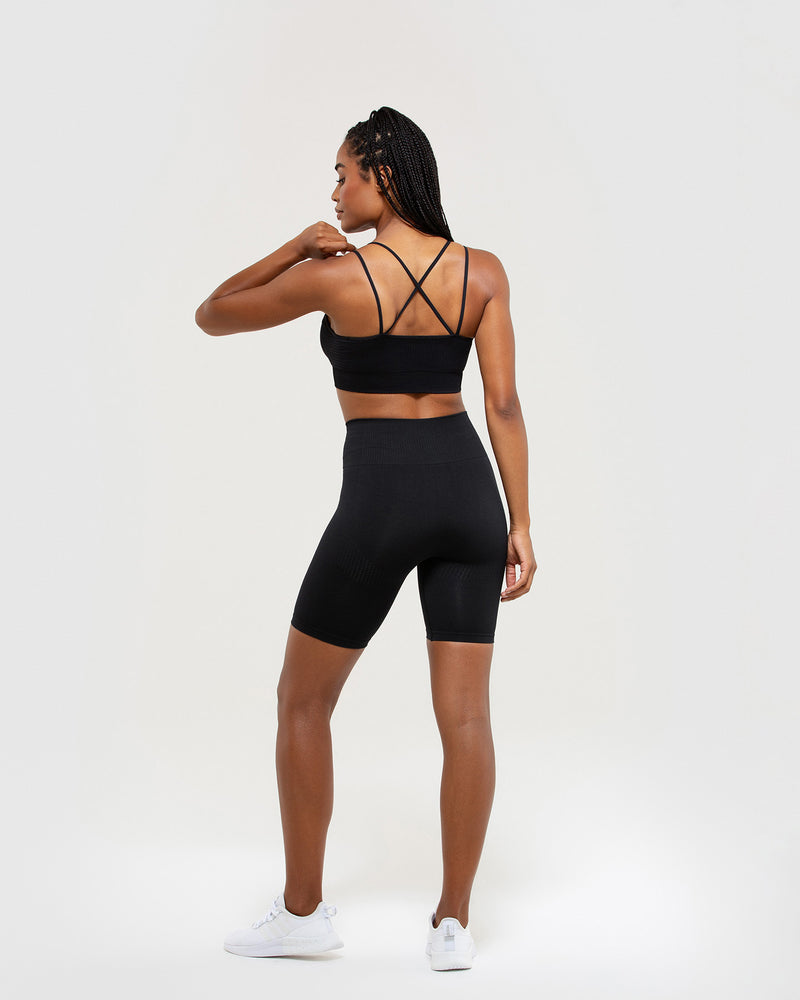 BetterMe Cropped Long Sleeve Top + Bike Shorts Set  Creating Power Within  for women – BetterMe Store