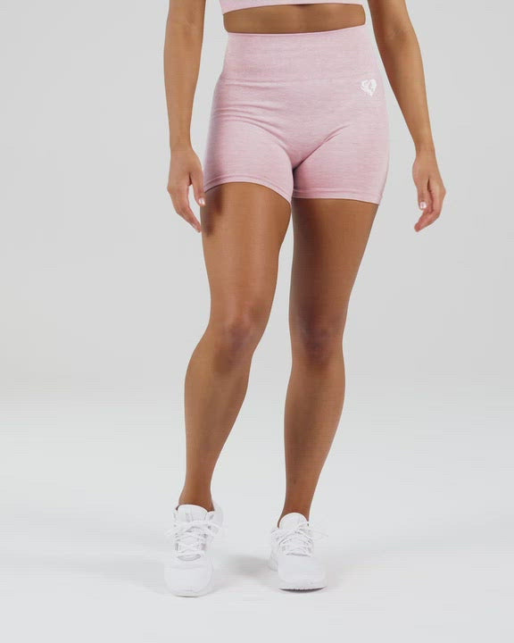Move Seamless Shorts | Light Pink Marl