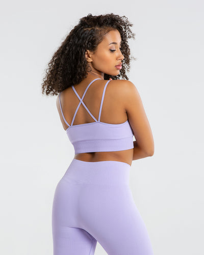 RELAX Ribbed Sports Bra - Lilac – S+J LABEL