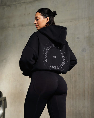 Womans black hoodie store