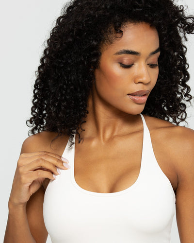 Essential Built-in Bra Tank Off White - Main Image