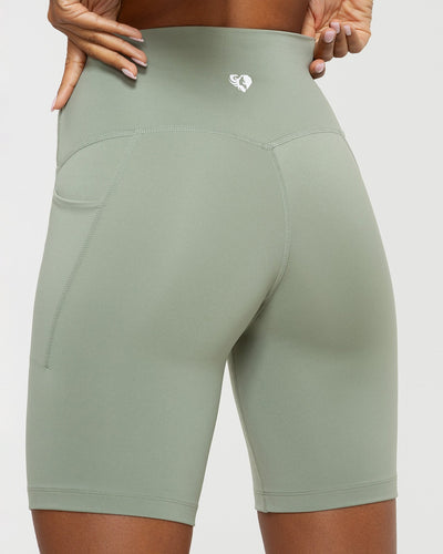 Essential Cycling Shorts with Pockets Olive