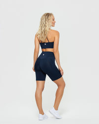 Essential Cycling Shorts with Pockets | Sapphire Blue